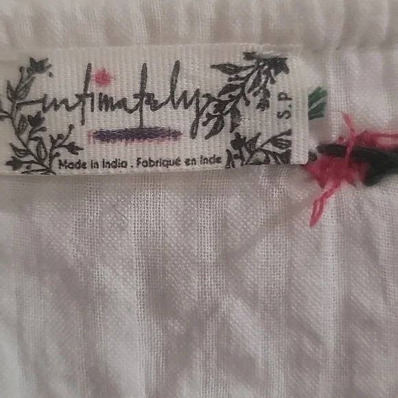 NWT FREE PEOPLE NWT White Two-Piece Set with Embroidered Details - Picture 2 of 6